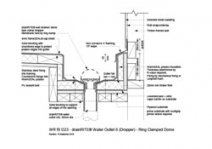 drainRITE Water Outlet 6 - Ring Clamped Dome